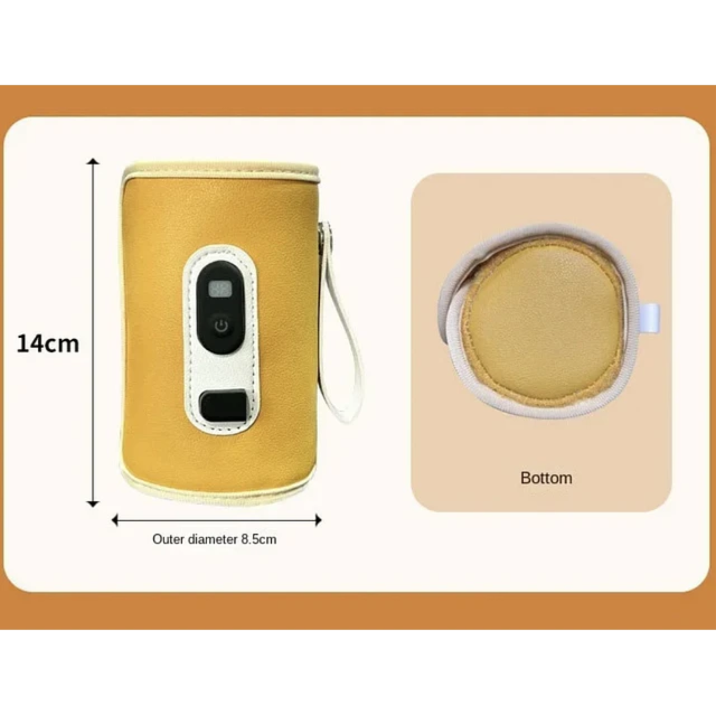 Calienta Mamaderas Portátil Bebé USB Tem