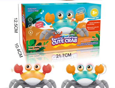 Cangrejo Caminador Montessori Interactivo con Luces, Música y Pilas | Estimula el Gateo