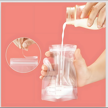 Pack de 30 Bolsas para Almacenar Leche Materna | Bolsas Preesterilizadas con Cierre Hermético